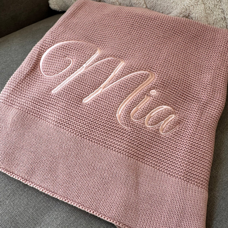 Personalised Luxe Baby Blanket