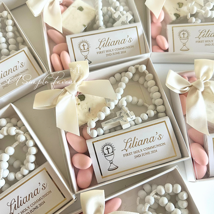 Signature Rosary Bomboniere Box