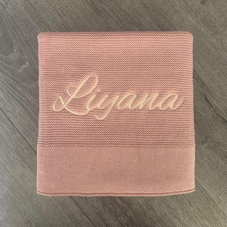 Personalised Luxe Baby Blanket Gift Set