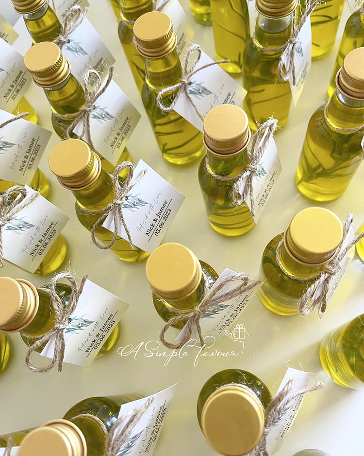 Olive Oil Bottle Favours