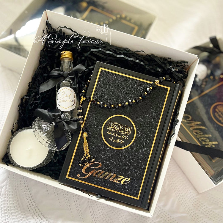 Black Quran Gift Set with Extras