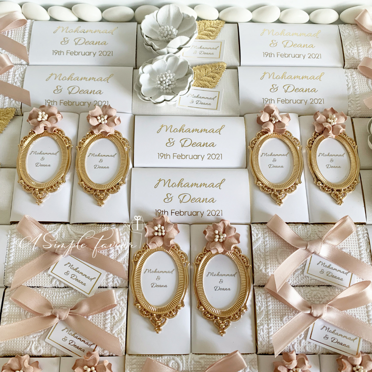 4 Design Vintage Wedding Chocolate Package