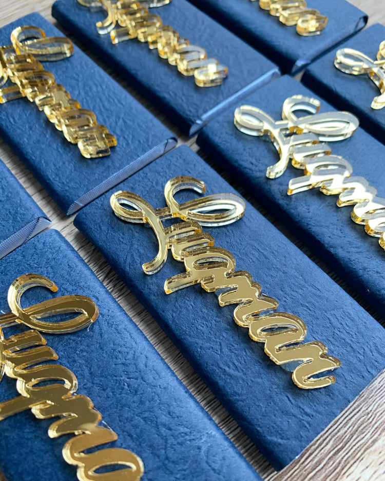 Acrylic Name Favour Chocolates