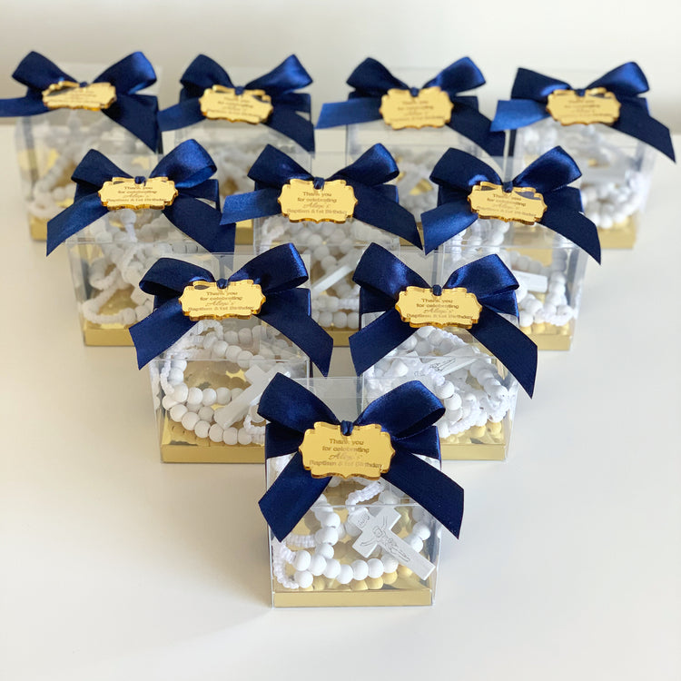 White Wooden Rosary Box