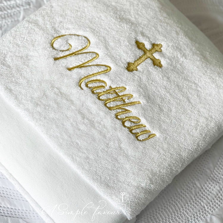 Embroidered Bath Towel