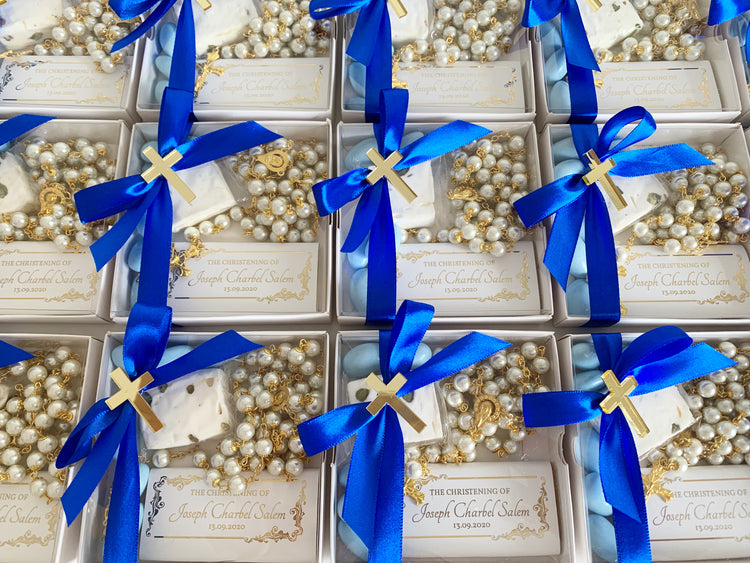 Signature Rosary Bomboniere Box - Luxe Edition