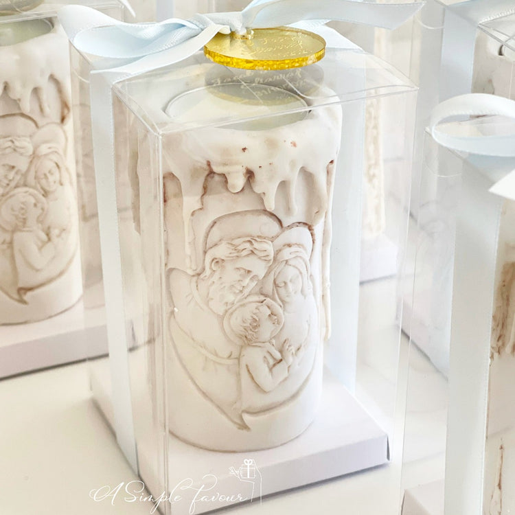 Saint Tea Light Candle Bomboniere