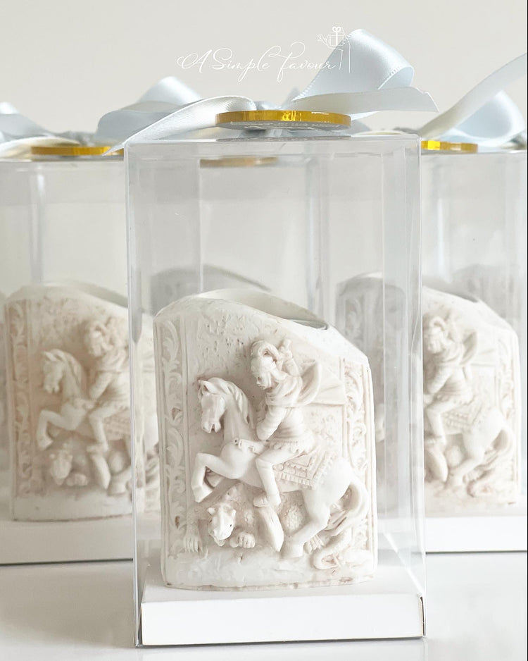 Saint Tea Light Candle Bomboniere