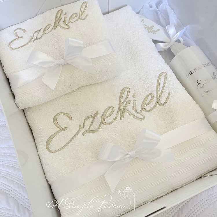 White Christening Box Set