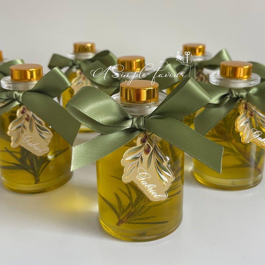 Luxe Olive Oil Bottle Favours – A Simple Favour