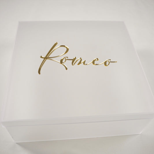 Personalised Frosted Christening Box (Box Only)