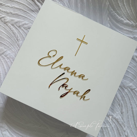 White Christening Box Set