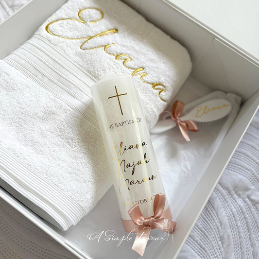 White Christening Box Set