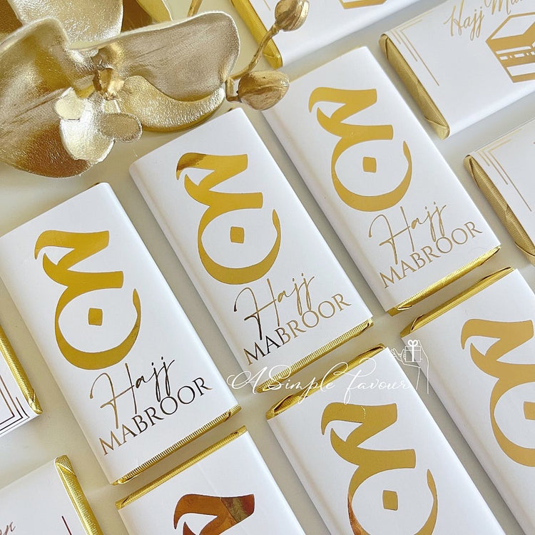 Gold Foil Hajj Chocolates