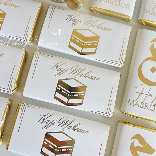 Gold Foil Hajj Chocolates