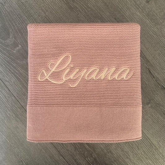 Personalised Luxe Baby Blanket