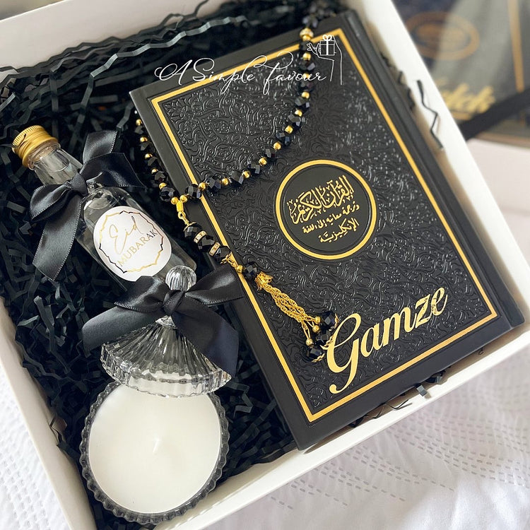 Black Quran Gift Set with Extras