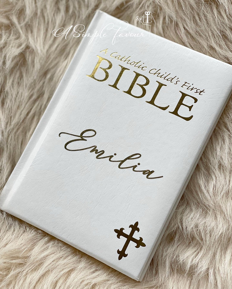 Personalised Catholic Childs First Bible