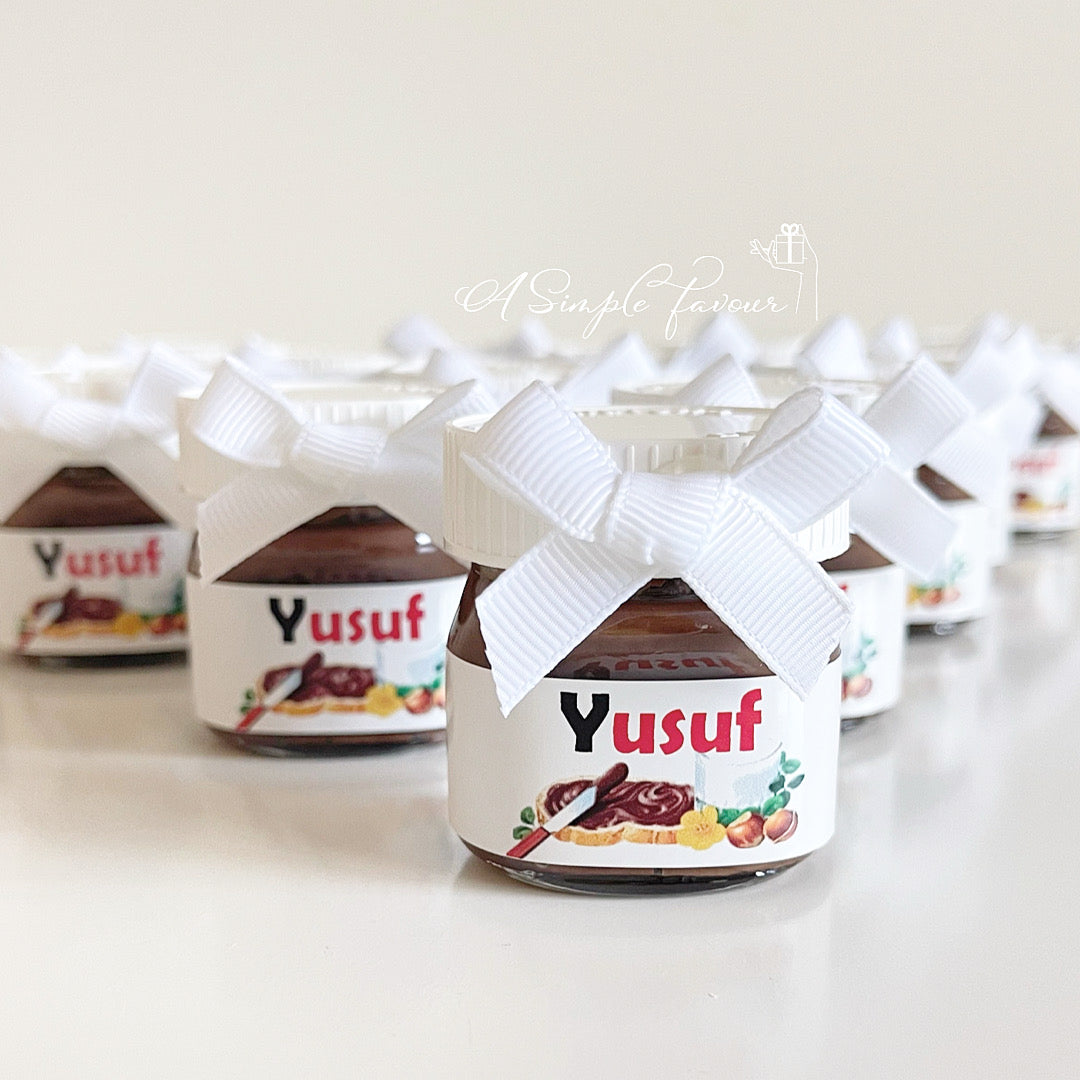 Mini pot Nutella  Custom your event