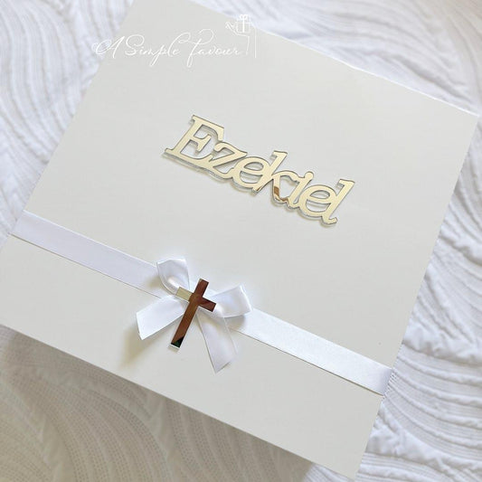 White Christening Box Set